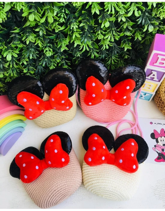 Mini Mouse Hasır Çanta