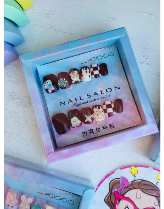 Objeli Çocuk Takma Tırnak