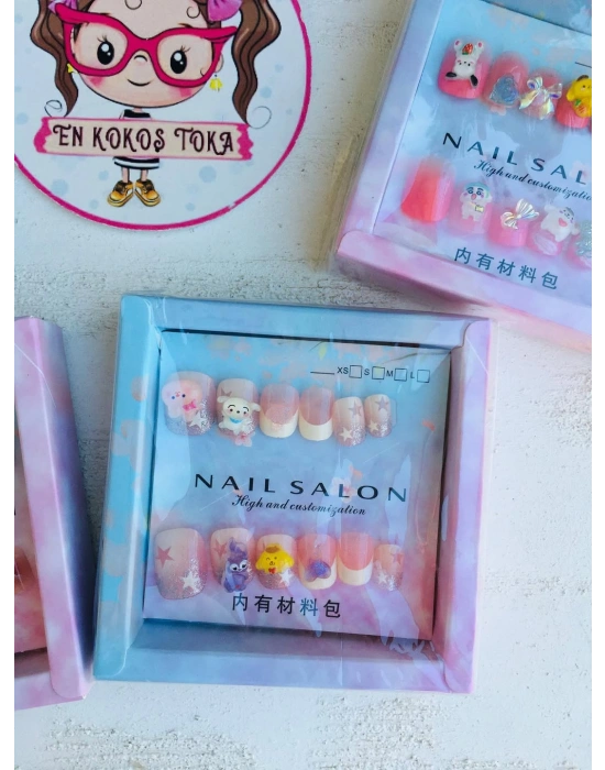 Objeli Çocuk Takma Tırnak