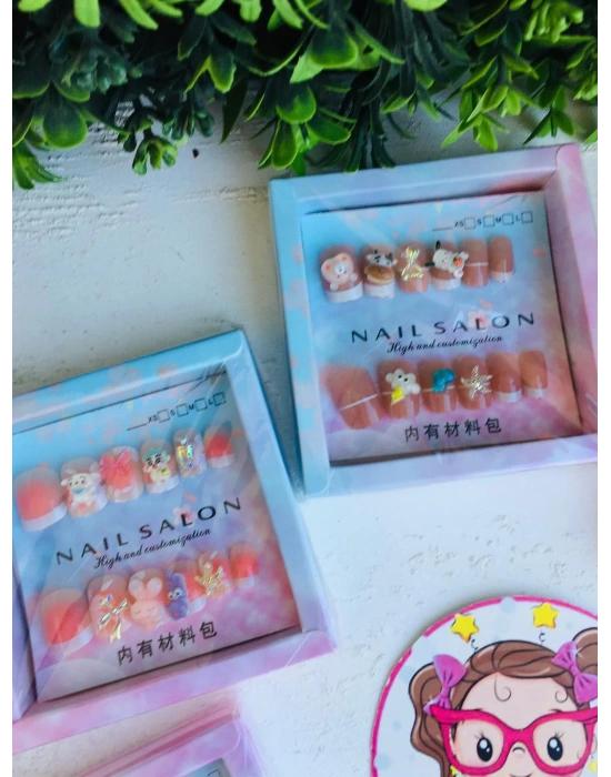 Objeli Çocuk Takma Tırnak