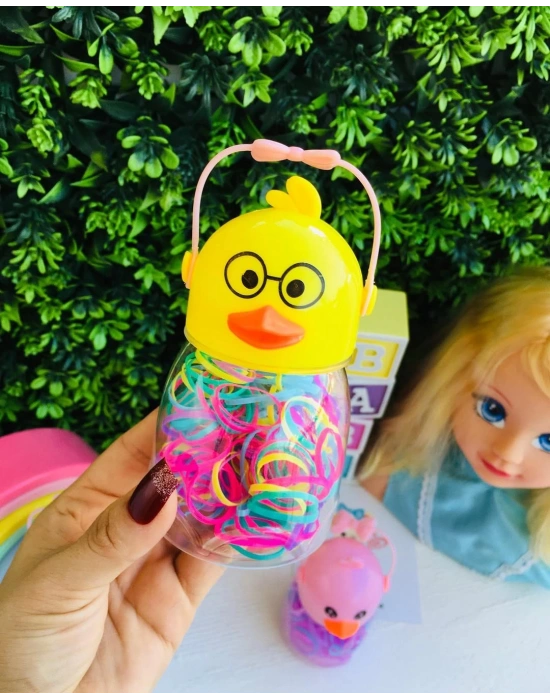 Ördek Desenli Lastik Toka