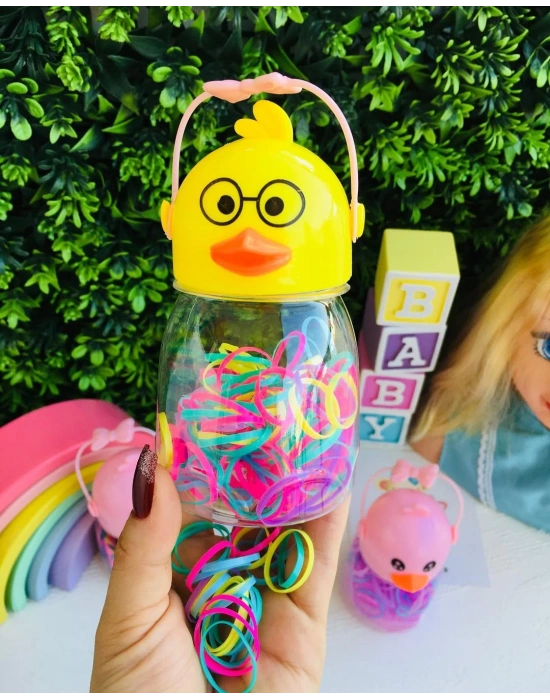 Ördek Desenli Lastik Toka