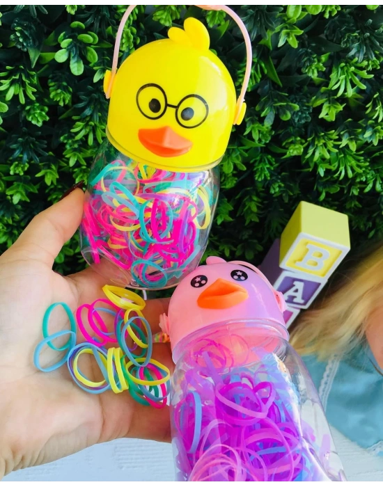 Ördek Desenli Lastik Toka