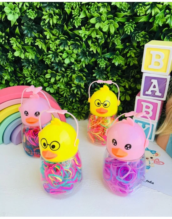 Ördek Desenli Lastik Toka