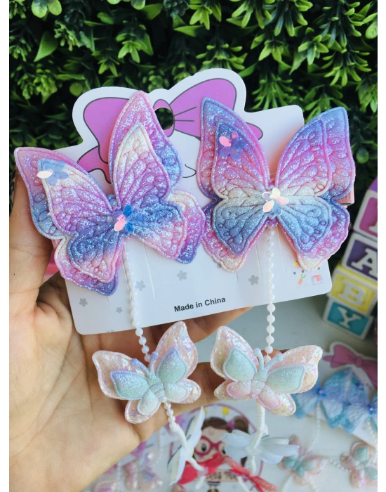 Örgü Örülebilen Kelebek Detaylı Toka