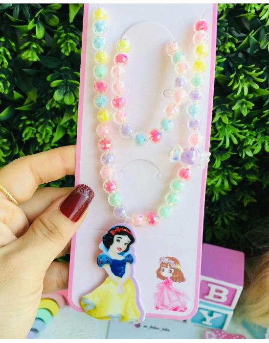 Pamuk Prenses Kolye Bileklik Seti