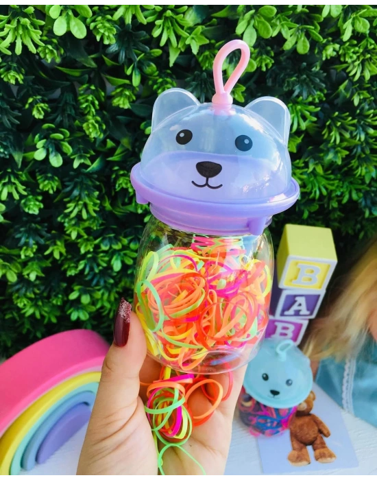 Panda Desenli Cimcime Lastik Toka