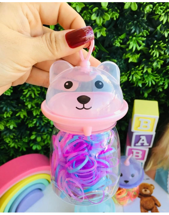 Panda Desenli Cimcime Lastik Toka