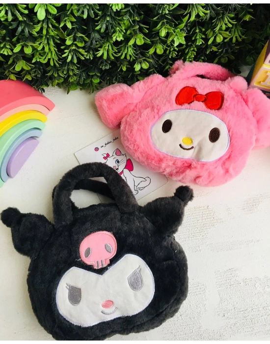 Peluş Kuromi Ve My Melody Çanta