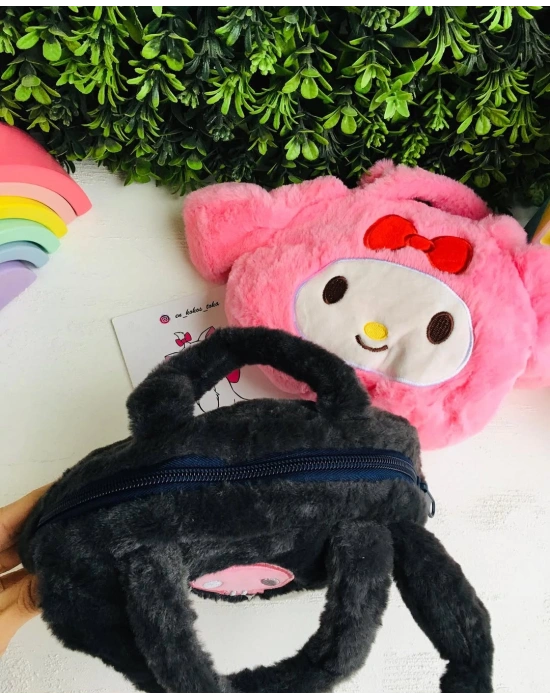 Peluş Kuromi Ve My Melody Çanta