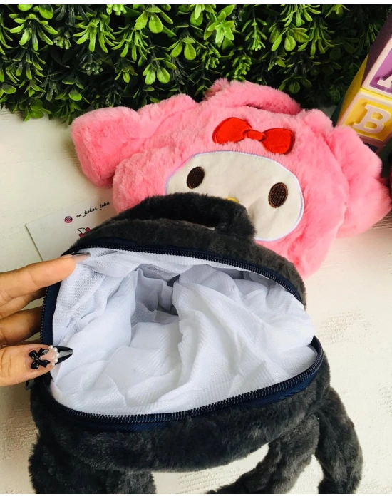 Peluş Kuromi Ve My Melody Çanta