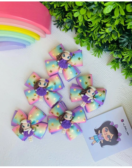 Polimerkil Bebeklerden Yapılmış Olan Minnoş Fiyonk Tokalar