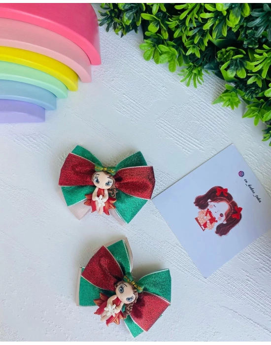 Polimerkil Bebeklerden Yapılmış Olan Minnoş Fiyonk Tokalar