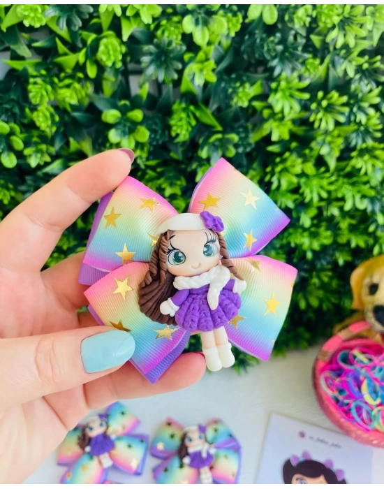 Polimerkil Bebeklerden Yapılmış Olan Minnoş Fiyonk Tokalar