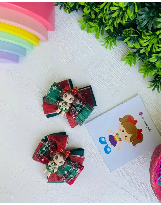 Polimerkil Bebeklerden Yapılmış Olan Minnoş Fiyonk Tokalar