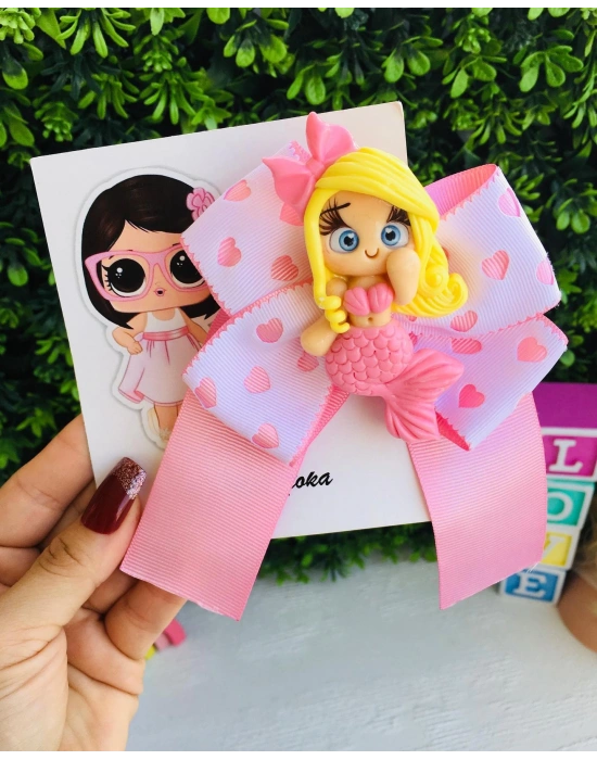 Polimerkil Deniz Kızlı Fiyonk Toka