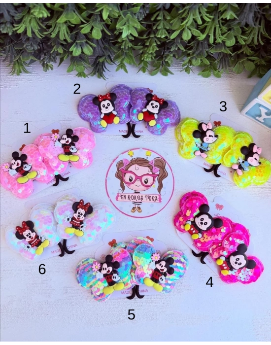 Pullu Miki Mause Lastik Toka