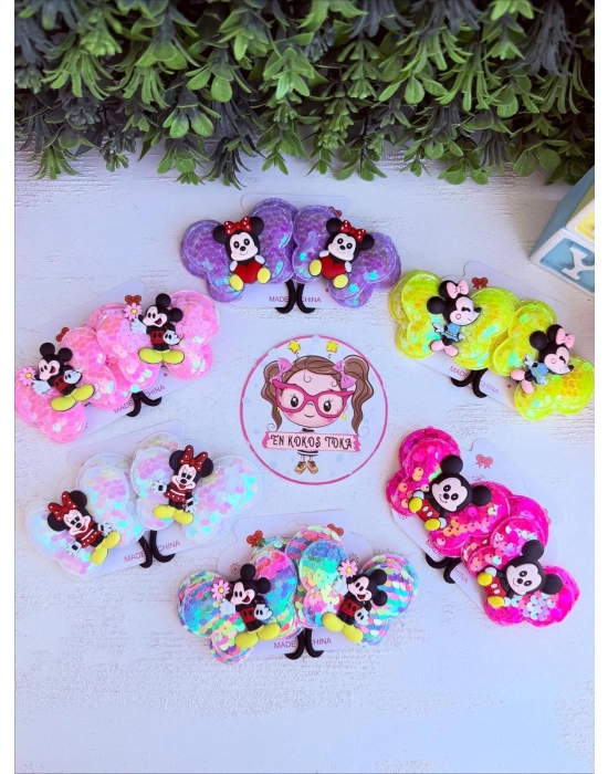 Pullu Miki Mause Lastik Toka