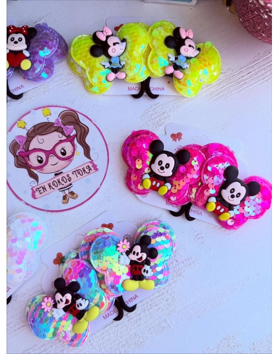 Pullu Miki Mause Lastik Toka