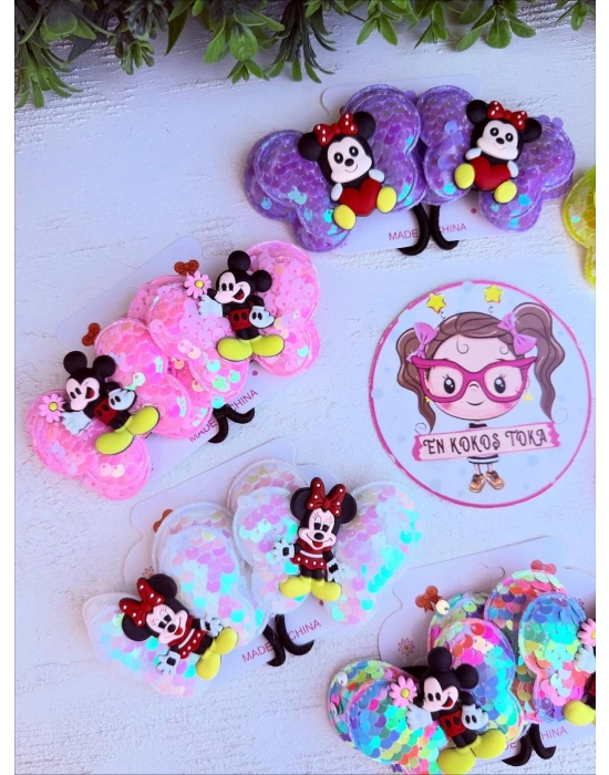 Pullu Miki Mause Lastik Toka