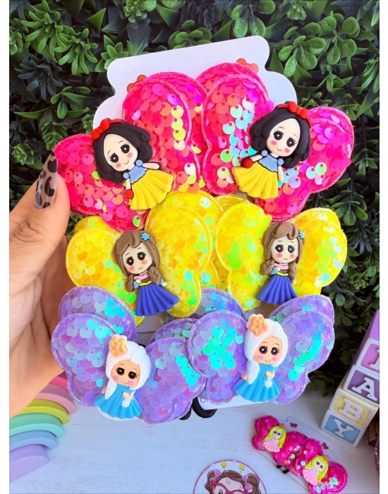 Pullu Prenses Detaylı Lastik Toka