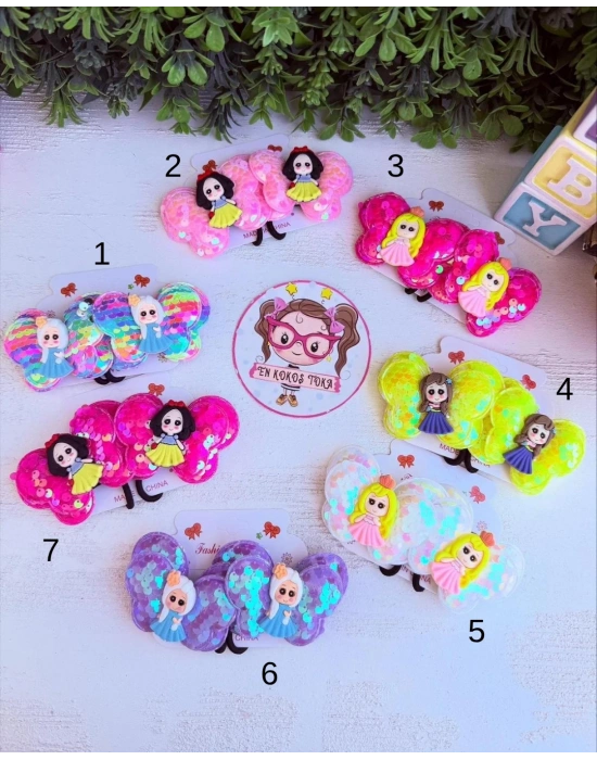 Pullu Prenses Detaylı Lastik Toka