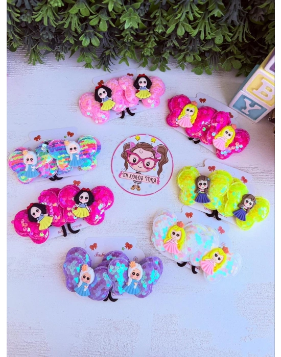 Pullu Prenses Detaylı Lastik Toka