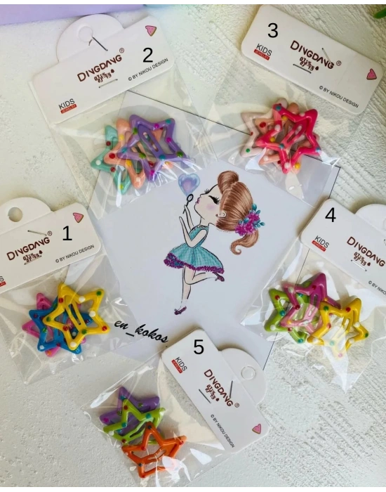 Rengarenk Çıtçıt Tokalar