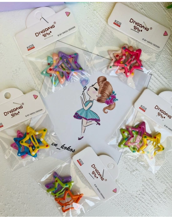 Rengarenk Çıtçıt Tokalar