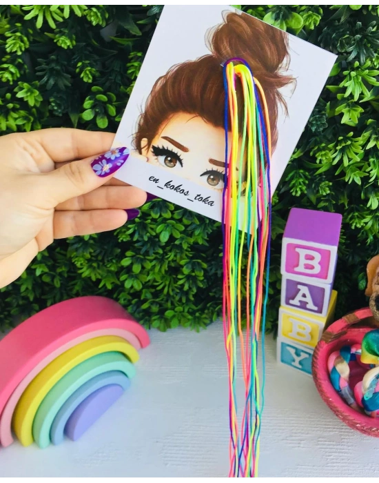 Rengarenk Saç İpi
