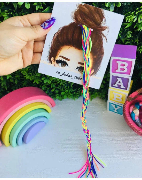 Rengarenk Saç İpi