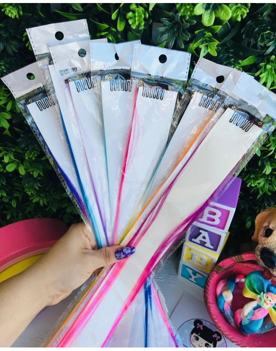 Renkli Çıtçıt Yapay Saç