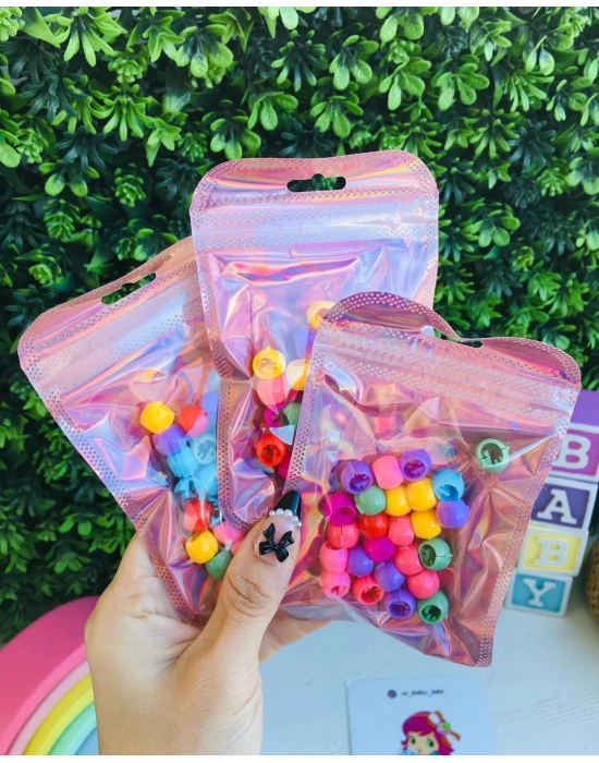 Renkli Saç Boncuğu