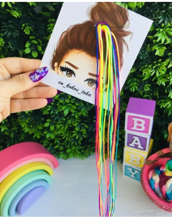 Renkli Saç İpi