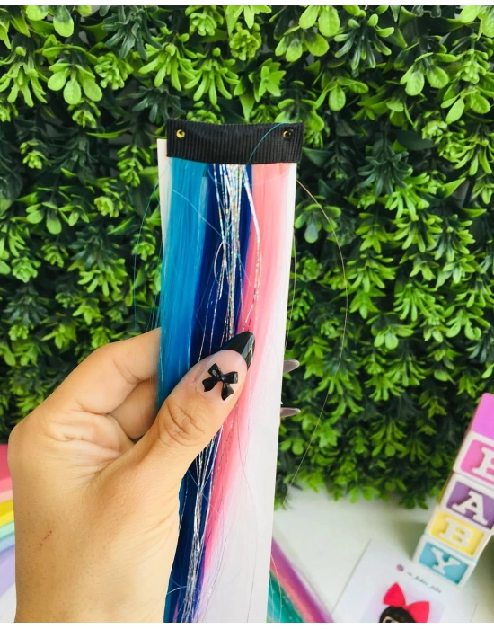 Renkli Sİmli Çıtçıt Yapay Saç