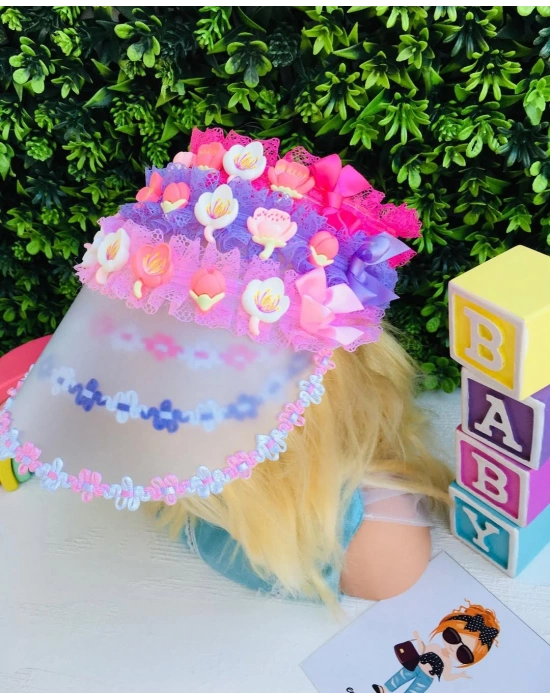 Çiçek Detaylı Şapka