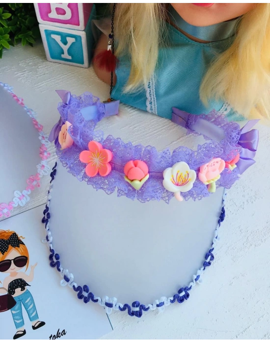 Çiçek Detaylı Şapka