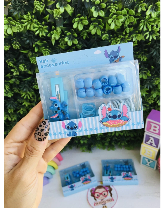 Stich Çantalı Klips ve Lastik Toka