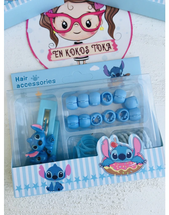 Stich Çantalı Klips ve Lastik Toka