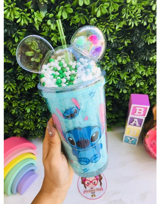Stitch Pipetli Bardak