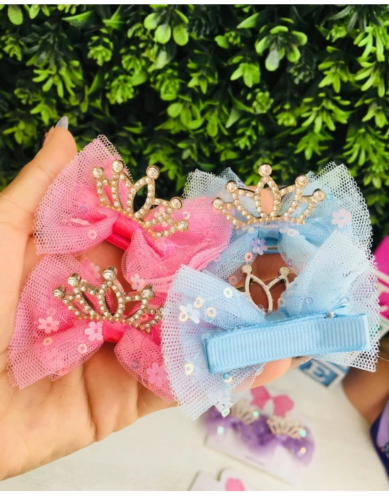 Taç Detaylı Klips Toka