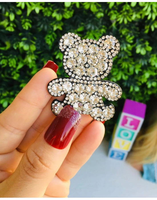 Taş Detaylı Çıtçıt Toka