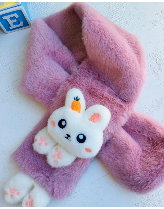 Tavşanlı Peluş Atkı