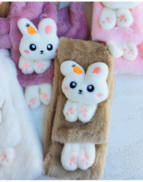 Tavşanlı Peluş Atkı
