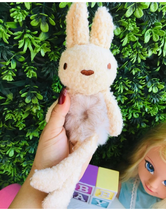 Tavşanlı Peluş Lastik Tokalar