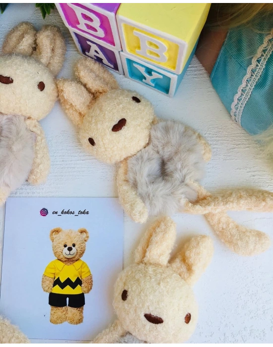 Tavşanlı Peluş Lastik Tokalar