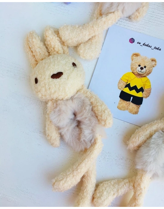 Tavşanlı Peluş Lastik Tokalar