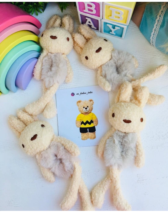 Tavşanlı Peluş Lastik Tokalar