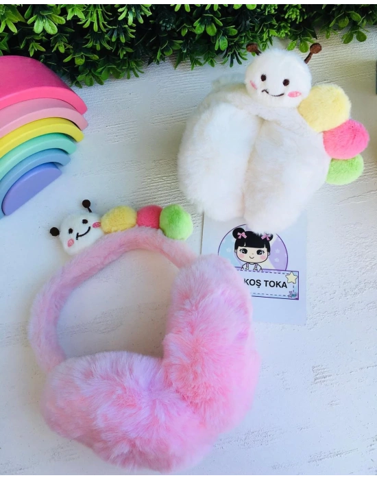 Tırtıllı Katlanabilir Peluş Kulaklık