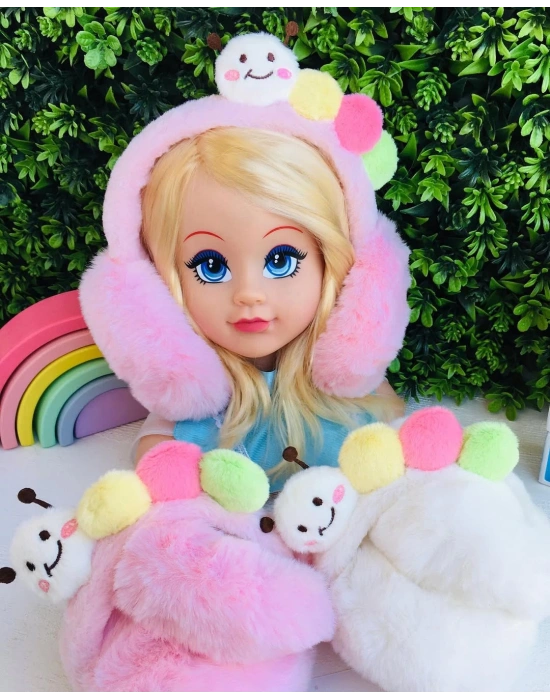 Tırtıllı Katlanabilir Peluş Kulaklık